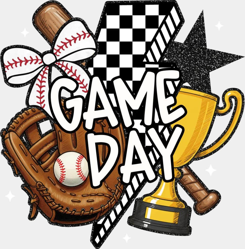 Game Day Trophy - Baseball DTF Transfer ready2transfer Light Color Design (See Imaging)