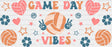 Game Day Vibes - Volleyball Cup Wrap Uv Sticker Permanent Dtf Decal