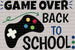 Game Over Back To School DTF Transfer ready2transfer White