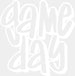 Gameday Graffiti Style Design - Gameday DTF Heat Transfer ready2transfer White
