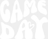 Gameday Heart Design - Dtf Heat Transfer Adult Unisex S & M (10’’) / White