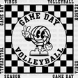 Gameday Volleyball Design - Dtf Heat Transfer Adult Unisex S & M (10’’) / Black