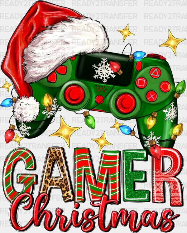 Gamer Christmas Controller Design - Christmas DTF Transfer