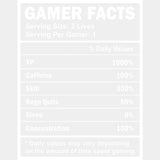 Gamer Facts - Video Game DTF Heat Transfer ready2transfer Light Color Design ( See imaging )