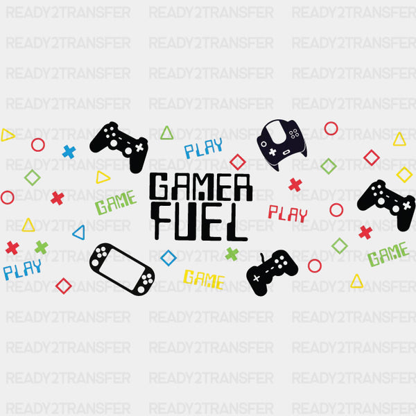 Gamer Fuel - Video Games Cup Wrap UV Sticker Permanent UV DTF Decal