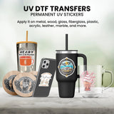 Gamer Girl Headphones - Video Games Cup Wrap UV Sticker Permanent UV DTF Decal ready2transfer