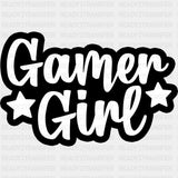 Gamer Girl - Video Game DTF Heat Transfer ready2transfer Dark Color Design ( See imaging )
