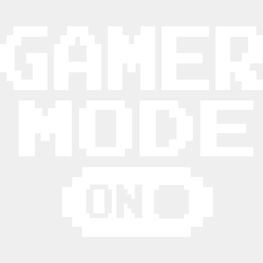 Gamer Mode On - Video Game DTF Heat Transfer ready2transfer Light Color Design ( See imaging )