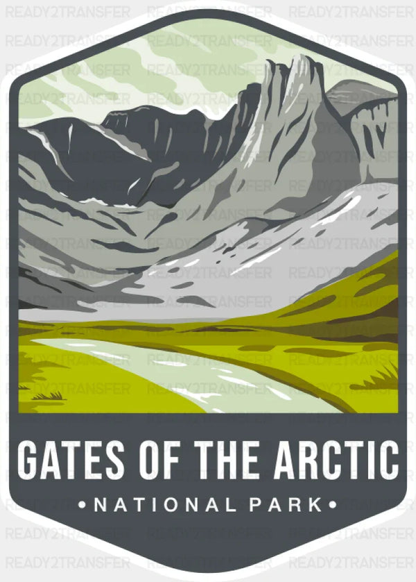 Gates Of The Arctic National Park Colorful Design - National Parks DTF Transfer