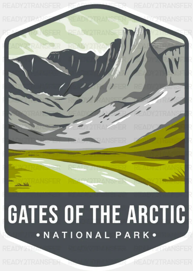 Gates Of The Arctic National Park Colorful Design - National Parks DTF Transfer ready2transfer