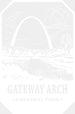 Gateway Arch National Park Design - National Parks DTF Transfers ready2transfer White