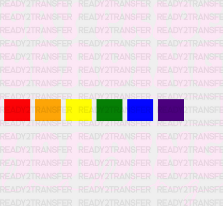 Gay Pride Loading - Theme Dtf Transfer Adult Unisex S & M (10’’) / Light Color Design (See Imaging)