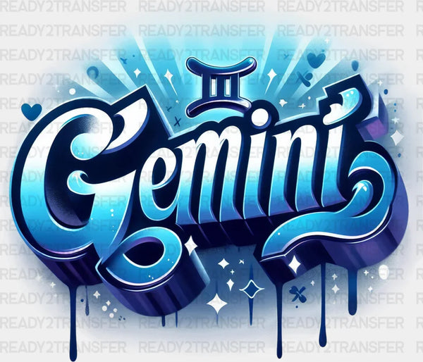 Gemini Blue And Pink - Zodiacs & Horoscopes DTF Transfer