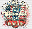 Getting Star Spangled - 4Th Of July Dtf Transfer Adult Unisex S & M (10’’) / Dark Color Design