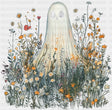 Ghost In Flowers 3 Halloween DTF Transfer