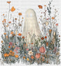 Ghost In Flowers Halloween DTF Transfer