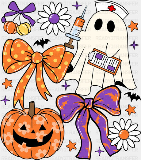 Ghost Nurse Halloween DTF Transfer
