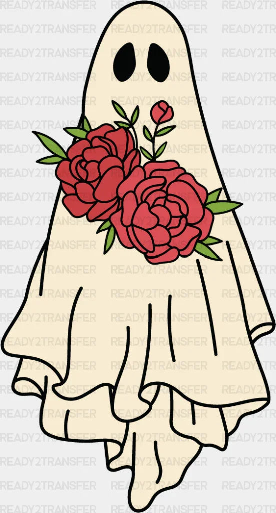 Ghost Rose DTF Transfer