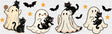 Ghouls And Black Cats Halloween DTF Transfer Adult Unisex S & M (10’’) / Dark Color Design (See Imaging)