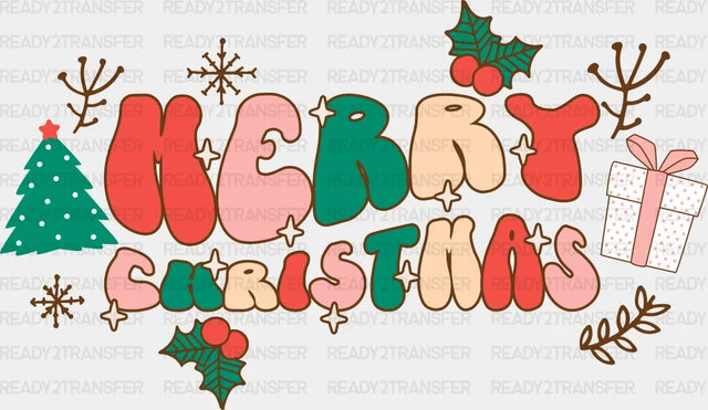 Gift Merry Christmas DTF Transfer ready2transfer