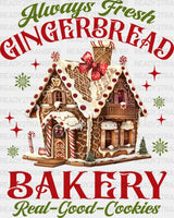 Gingerbread Bakery - Christmas Dtf Transfer