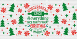 Gingerbread Spice - Christmas Cup Wrap Uv Sticker Permanent Dtf Decal