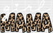 Girl Mama Mother's Day DTF Heat Transfer, Mama Design, Mom DTF ready2transfer White