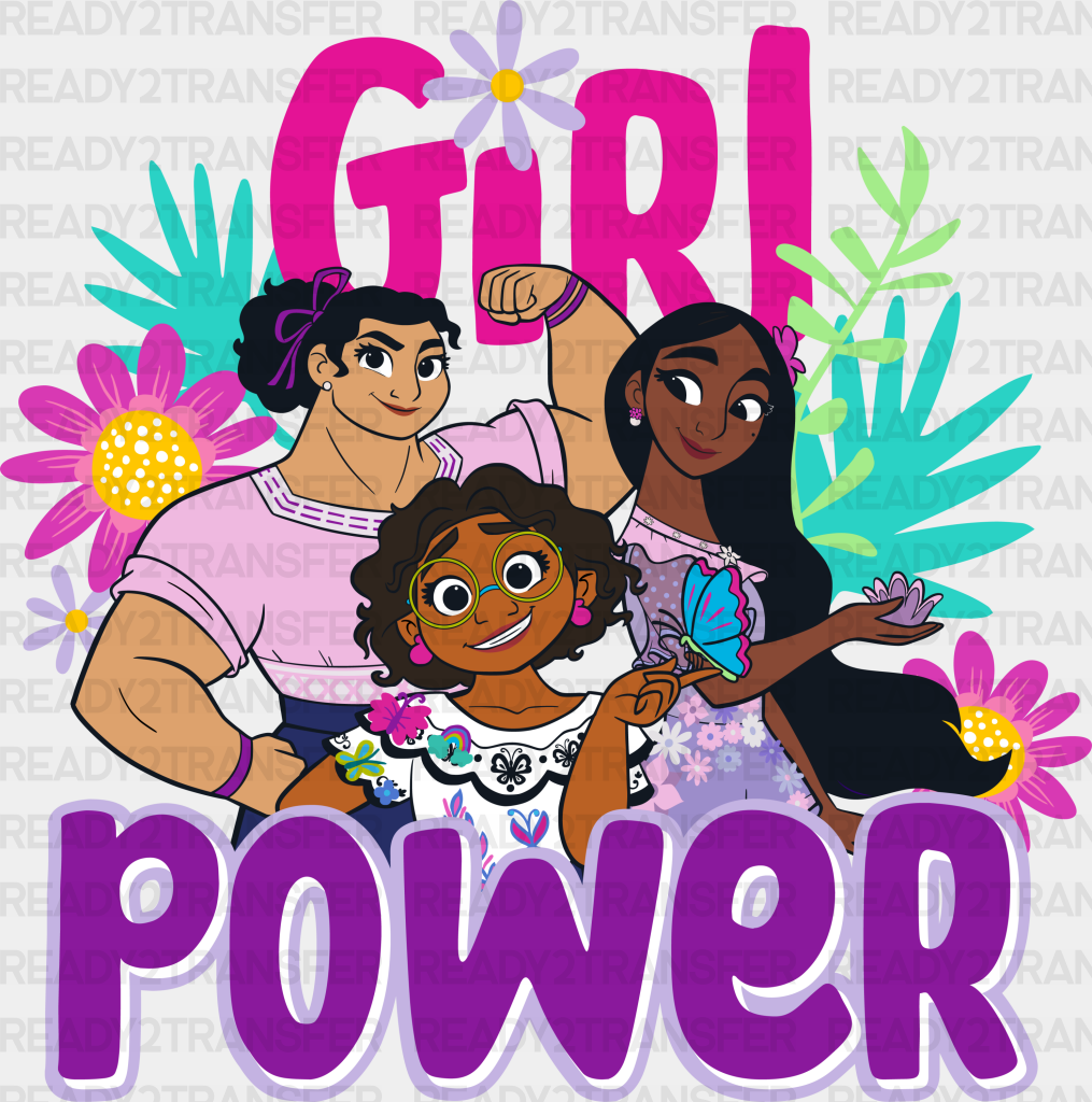 Girl Power Design Disney Dtf Transfer