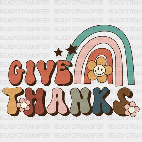 Give Thanks Dtf Transfer