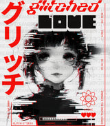 Glitched Love - Anime Dtf Heat Transfer Adult Unisex S & M (10’’) / Dark Color Design (See Imaging)