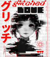 Glitched Love - Anime Dtf Heat Transfer Adult Unisex S & M (10’’) / Light Color Design (See Imaging)