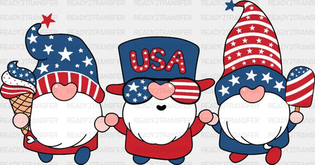 Gnome 4Th Of July Dtf Heat Transfer Independence Day Design Fourth