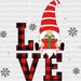 Gnome Love DTF Transfer ready2transfer Lined