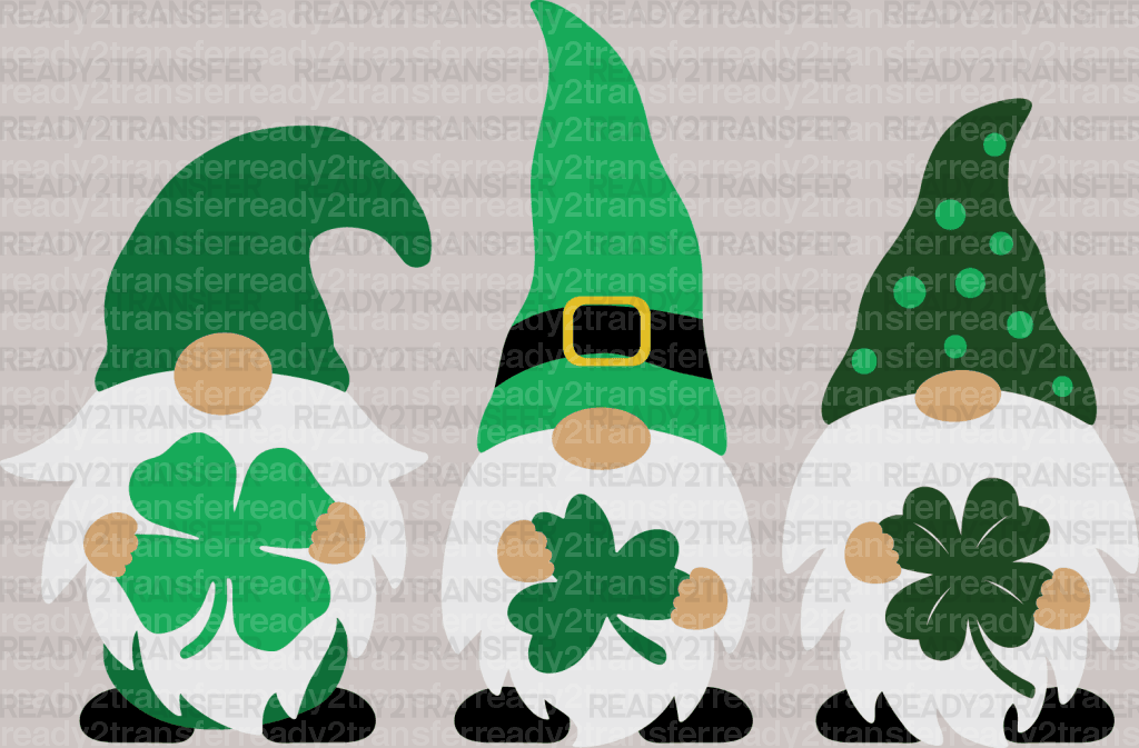 Gnome St. Patrick's Day DTF Heat Transfer, Saint Patricks Day Design, St Paddys Day DTF - ready2transfer