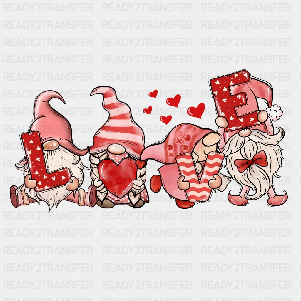 Gnomes Carry Love Dtf Transfer