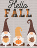 Gnomes Hello FALL DTF Transfer ready2transfer Black