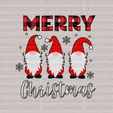 Gnomies Merry Christmas DTF Transfer ready2transfer