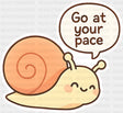Go At Your Pace Snail - Minimal UV Sticker Permanent UV DTF Decal