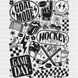 Goal Mode, Game Day - Hockey DTF Transfers ready2transfer Dark Color Design (See Imaging)