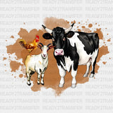 Goat Chicken Cow Dtf Transfer