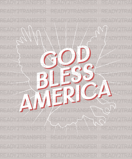 GOD BLESS AMERICA DTF Transfer - ready2transfer