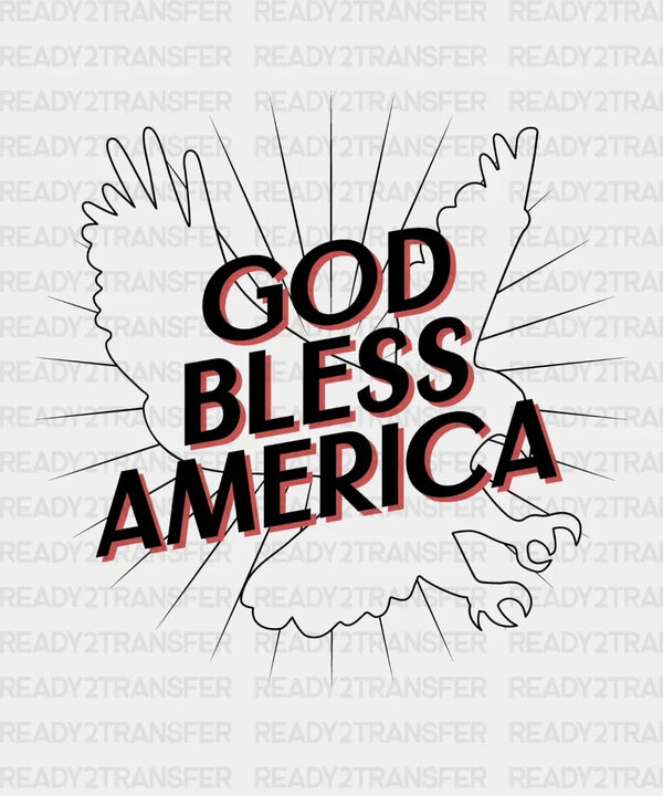 GOD BLESS AMERICA DTF Transfer