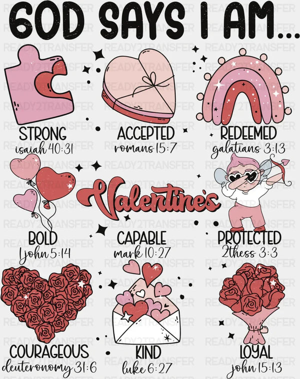 GOD SAYS I AM ACCEPTED DTF Transfer