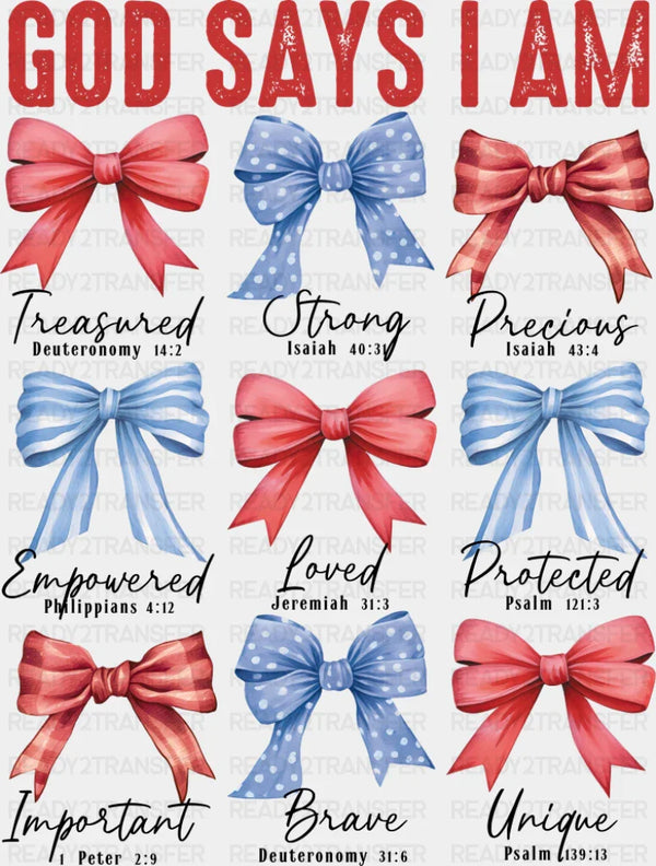 God Says I Am - Christianity DTF Transfer