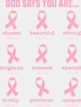 God Says You Are - Faith DTF Transfer Adult Unisex - S & M (10’’) / Light Color Design (See Imaging)