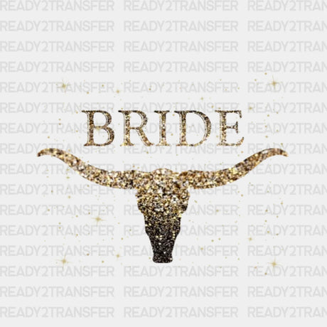 Golden Bull Bride Dtf Transfer