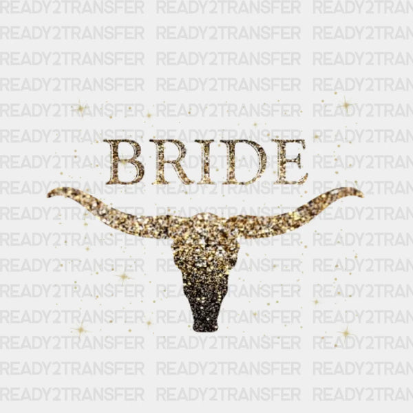 GOLDEN BULL BRIDE DTF Transfer