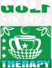 Golf Is My Therapy - Golf DTF Heat Transfer ready2transfer White