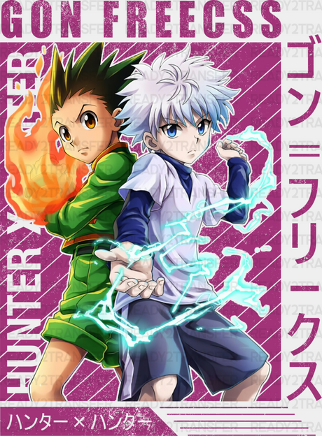 Gon Freecss And Killua Zoldyck - Hunter X Dtf Transfer