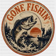 Gone Fishin’ - Fishing DTF Transfers